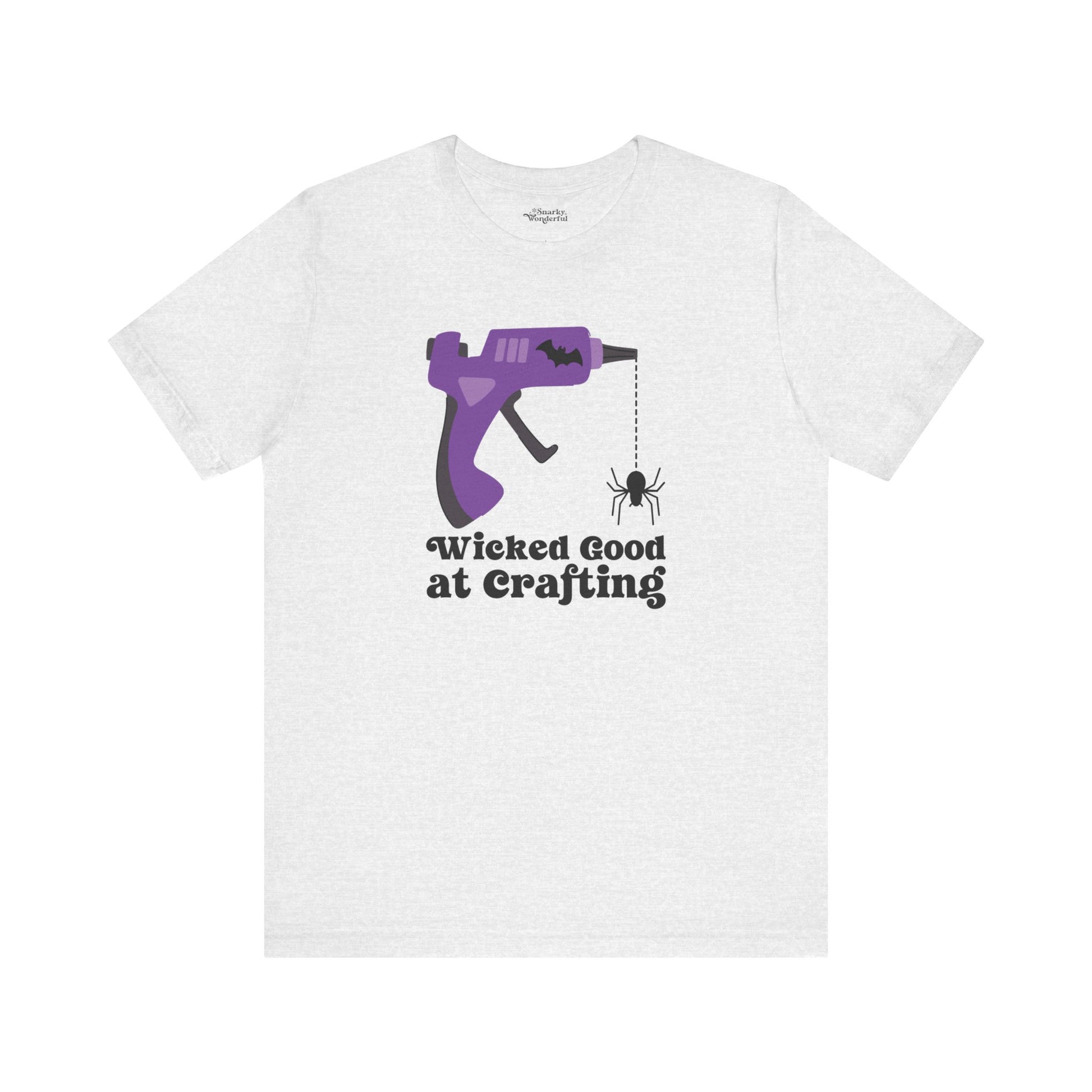 Wicked Good at Crafting Halloween Glue Gun T-Shirt - Snarky Wonderful - 9