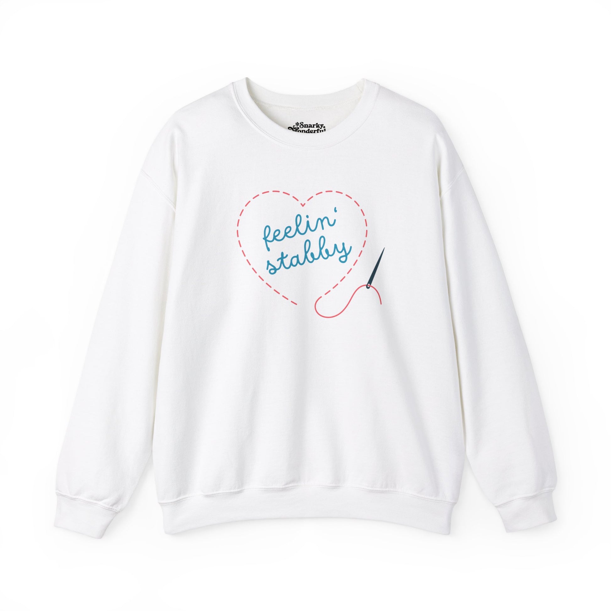 Feelin' Stabby Needlework Humor Sweatshirt - Snarky Wonderful - 13