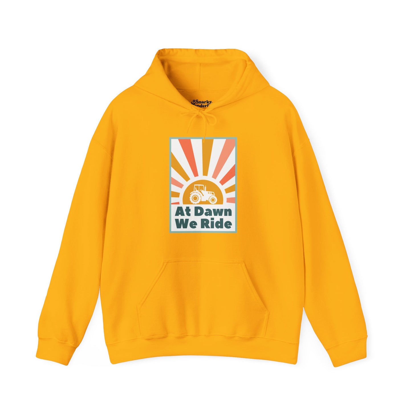 At Dawn We Ride Tractor Hoodie