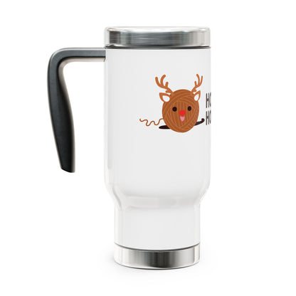 "Hooked on the Holiday Season" Stainless Steel Travel Mug - 14oz