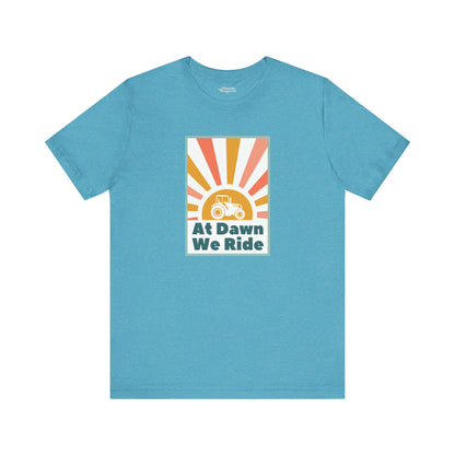 At Dawn We Ride Tractor Premium T-Shirt