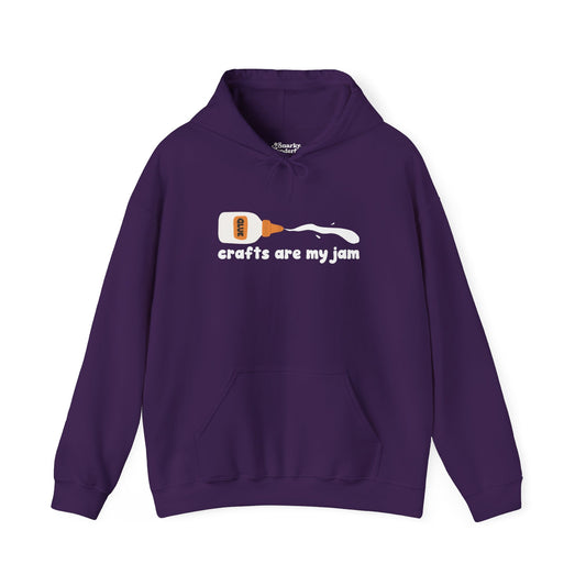 Crafts Are My Jam Glue Spill Hoodie - Snarky Wonderful - 1