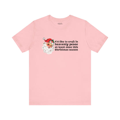 Christmas Crafting in Heavenly Peace Premium T-Shirt