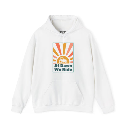 At Dawn We Ride Tractor Hoodie