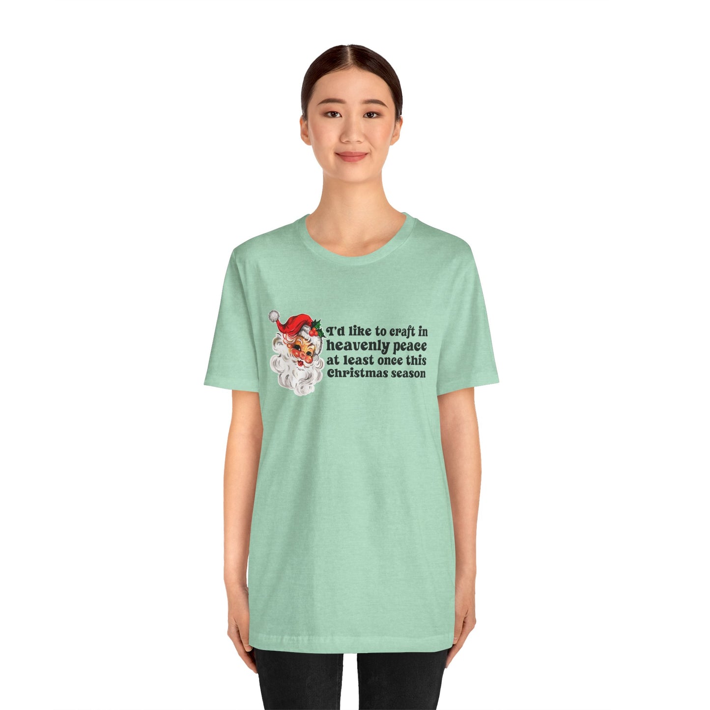 Christmas Crafting in Heavenly Peace Premium T-Shirt