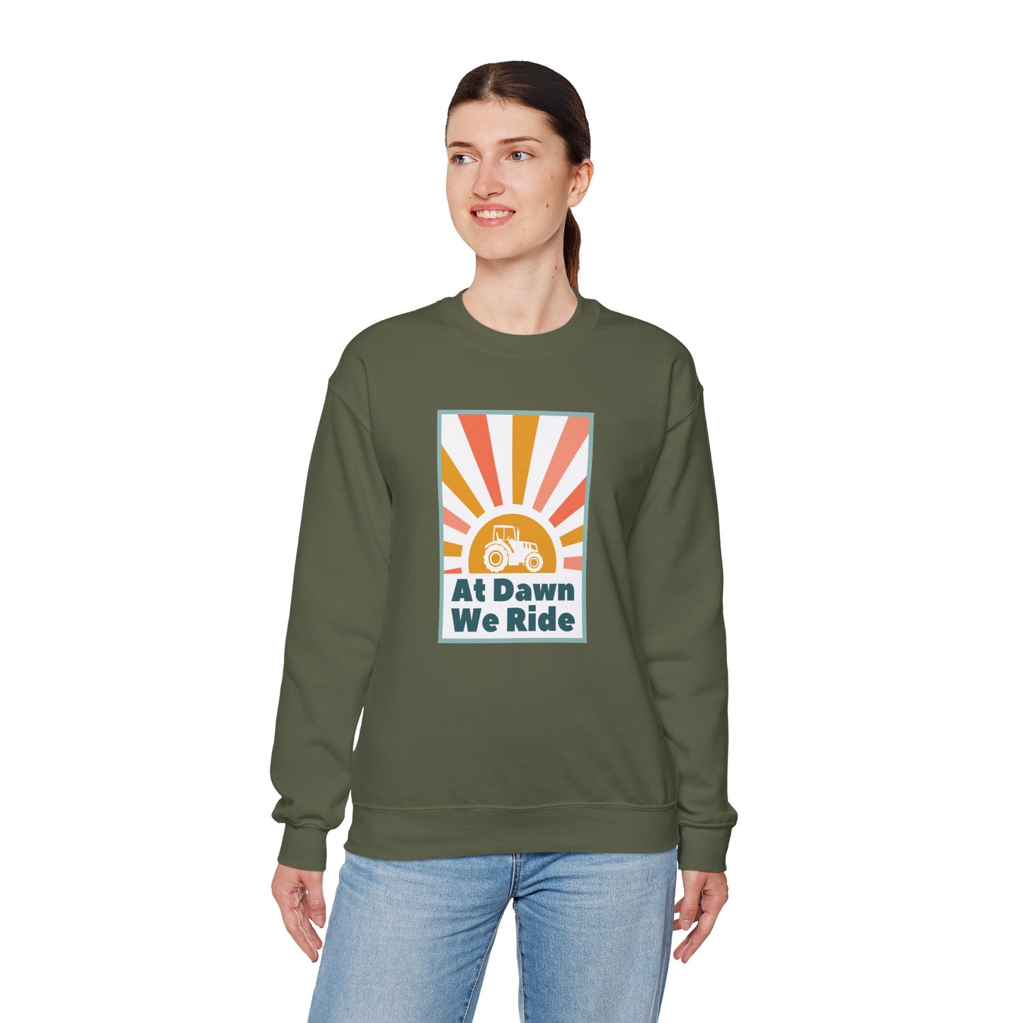 At Dawn We Ride Tractor Sweatshirt