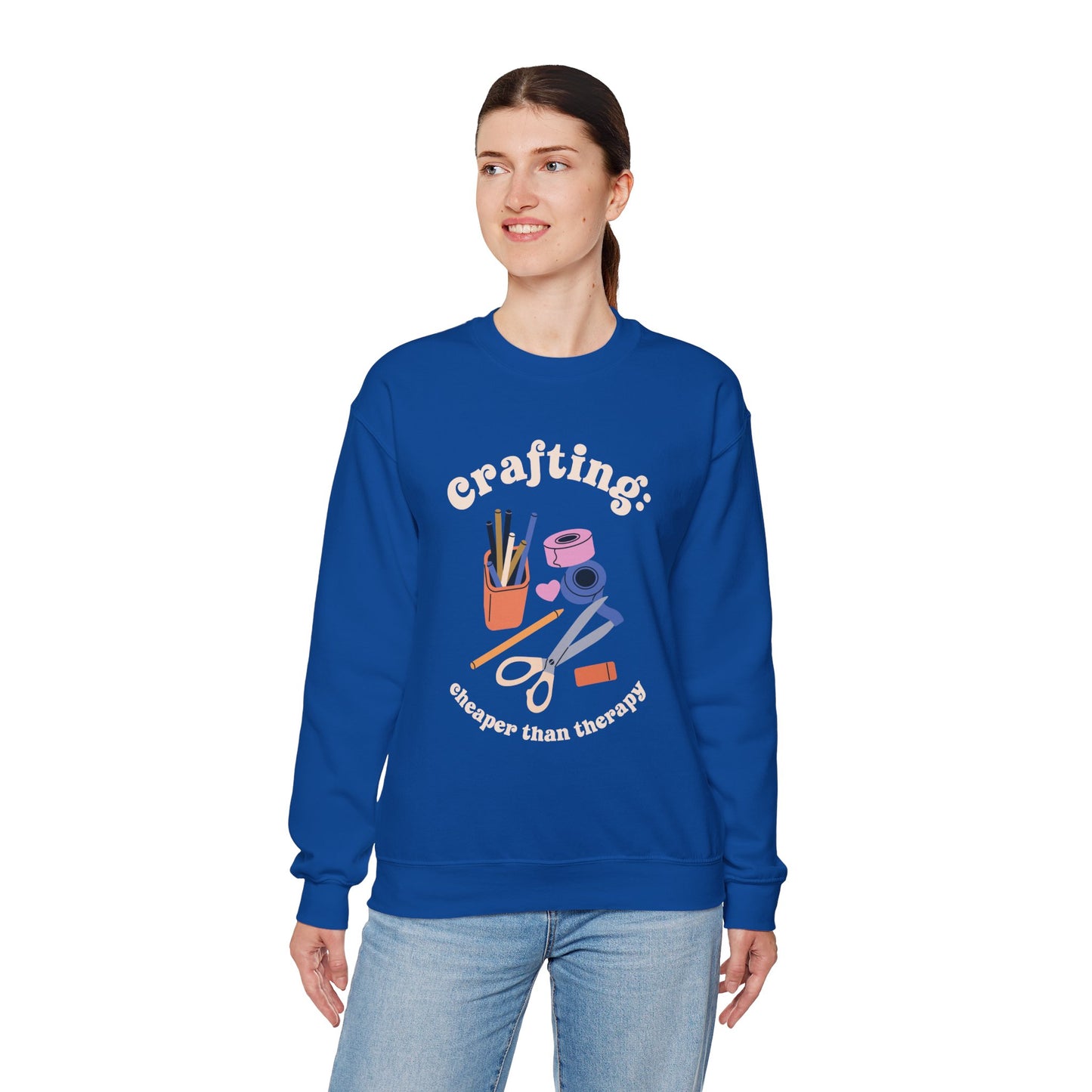 Crafting is Cheaper Than Therapy Sweatshirt