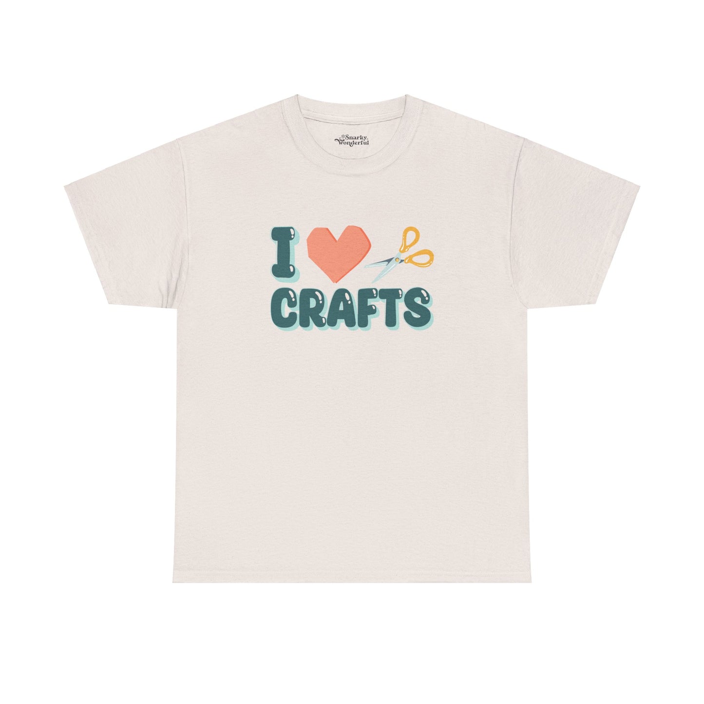 Crafty Love: Heart & Scissors Essential Tee