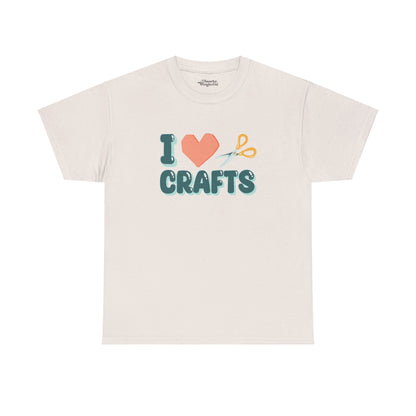 Crafty Love: Heart & Scissors Essential Tee