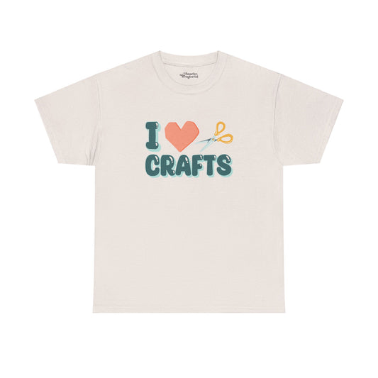 Crafty Love: Heart & Scissors Essential Tee