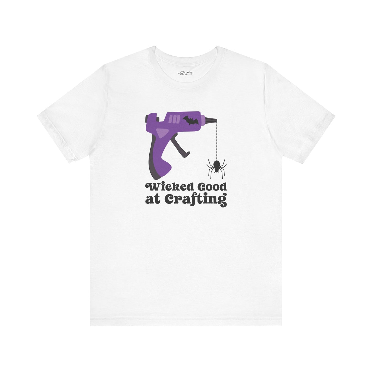 Wicked Good at Crafting Halloween Glue Gun T-Shirt - Snarky Wonderful - 8