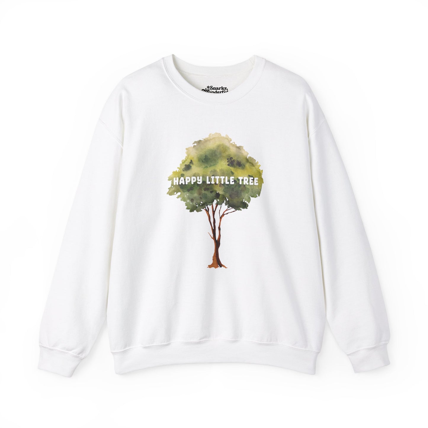 Happy Little Tree Art Sweatshirt - Snarky Wonderful - 6