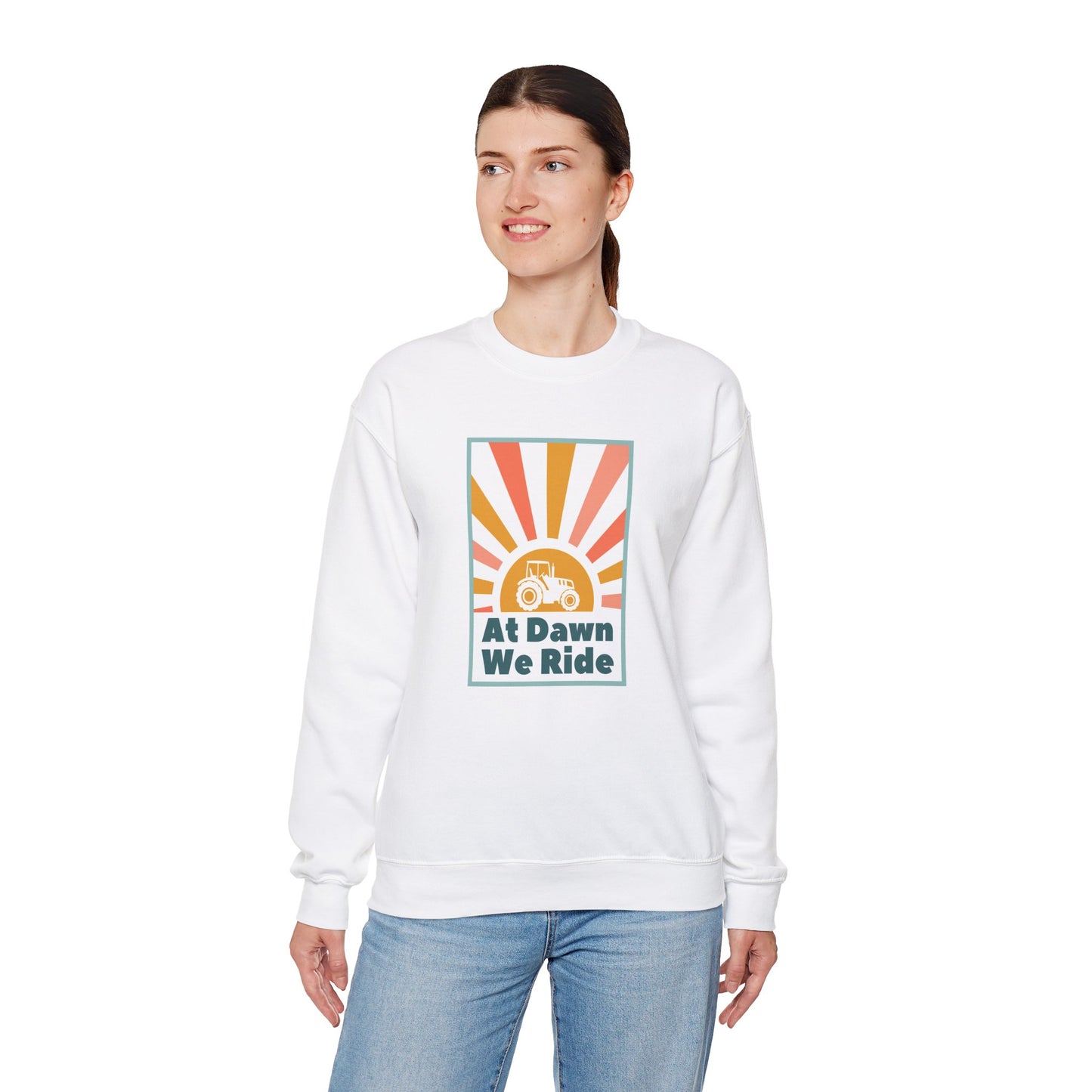 At Dawn We Ride Tractor Sweatshirt